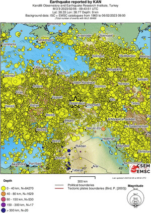 wide historical seismicity