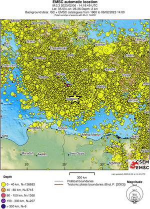 wide historical seismicity