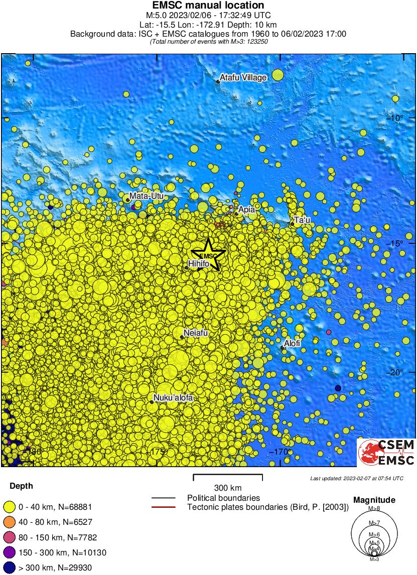 wide historical seismicity