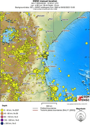 wide historical seismicity