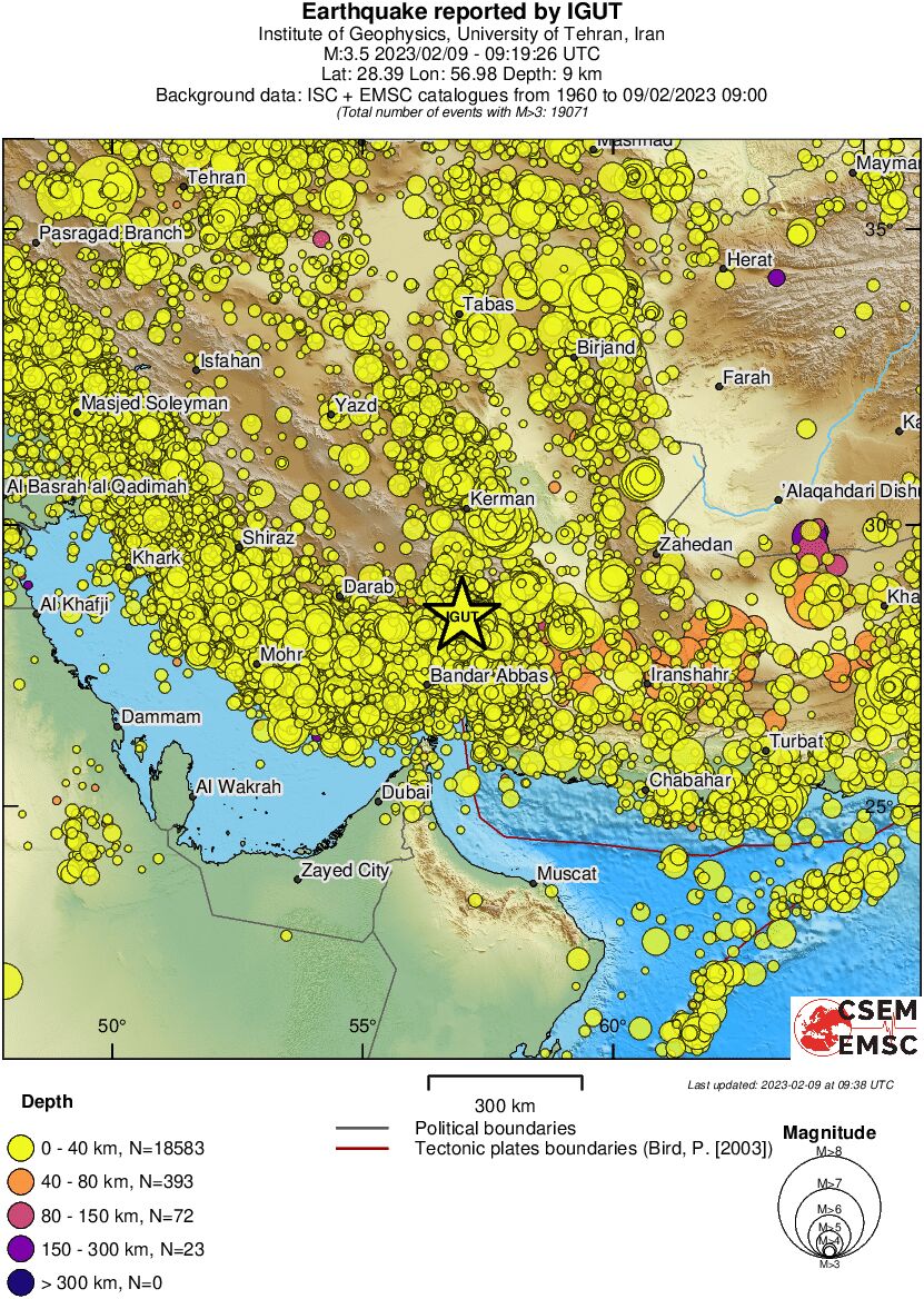 wide historical seismicity