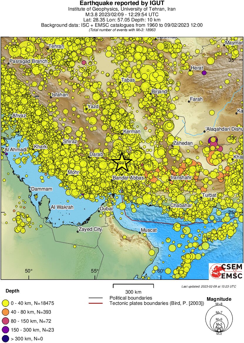 wide historical seismicity