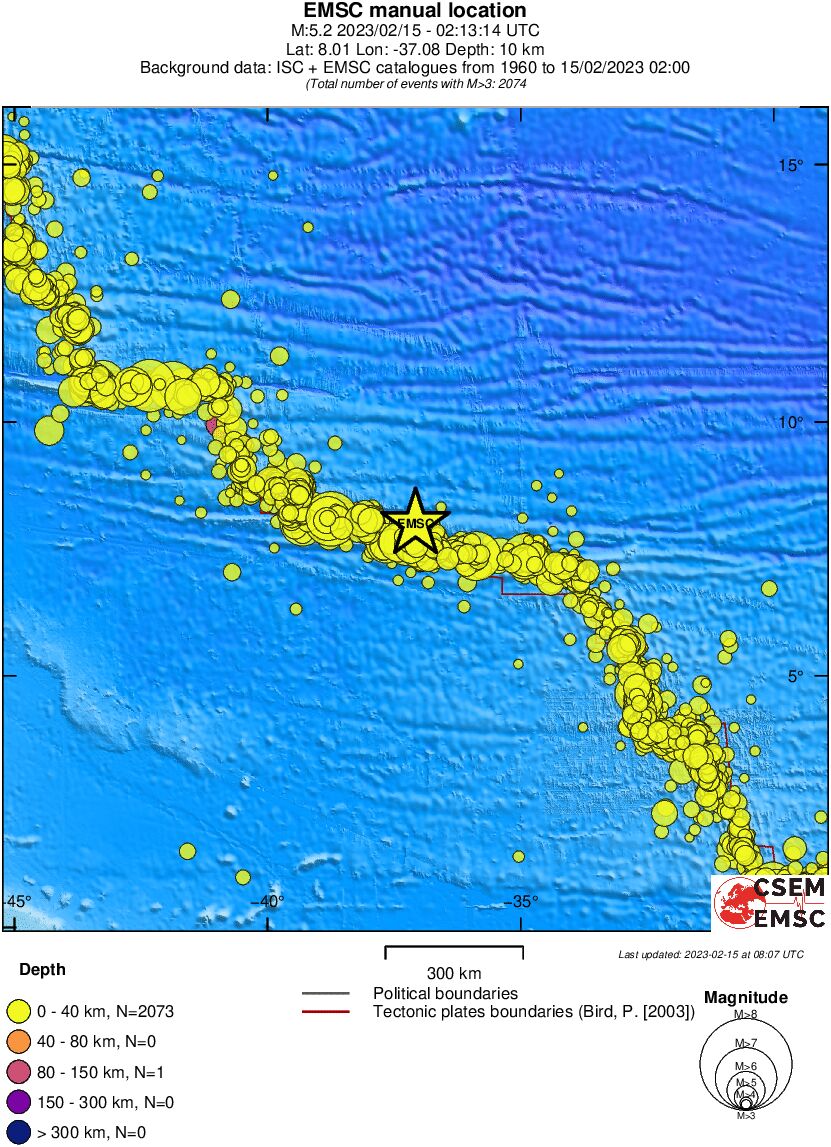 wide historical seismicity