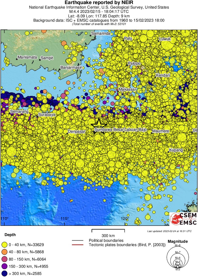 wide historical seismicity