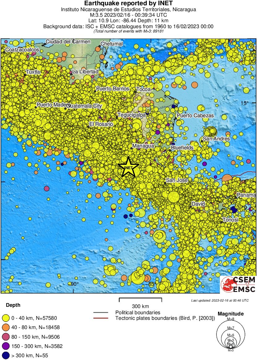 wide historical seismicity