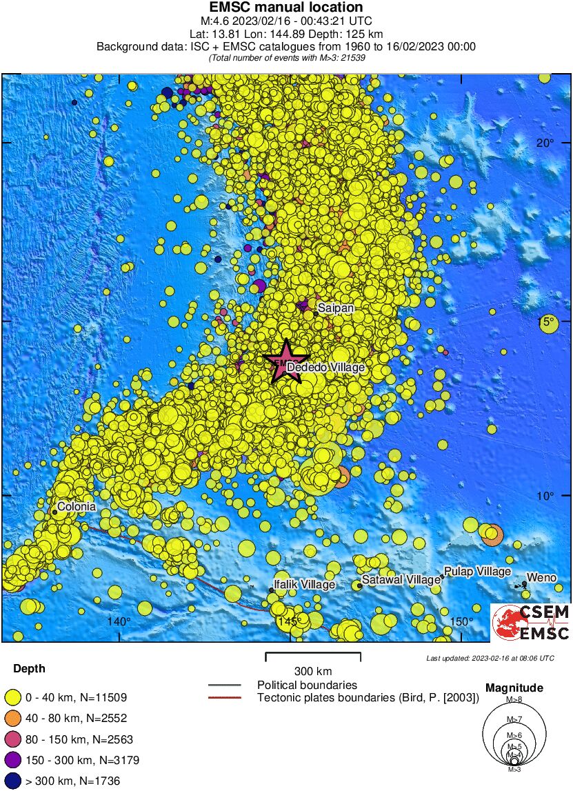 wide historical seismicity