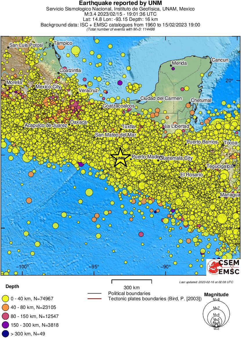 wide historical seismicity