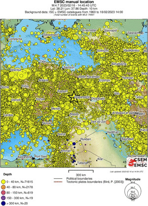 wide historical seismicity