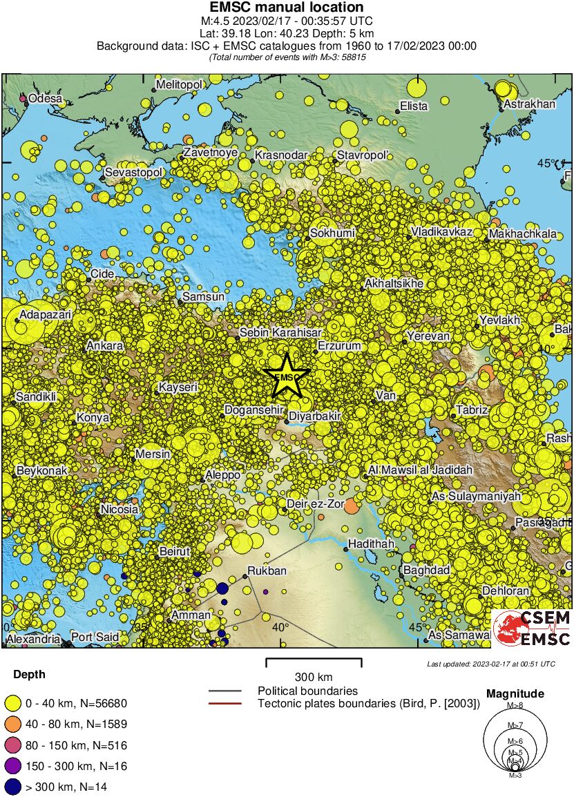 wide historical seismicity