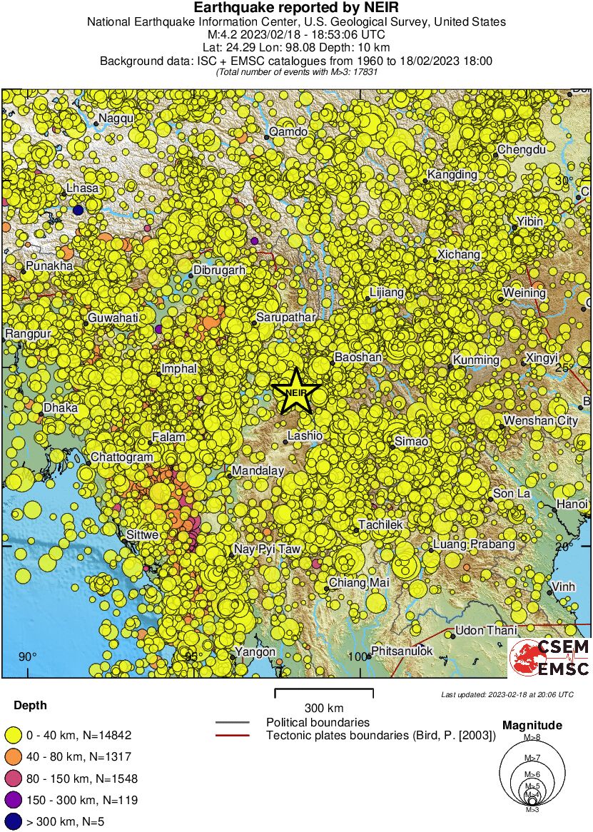 wide historical seismicity