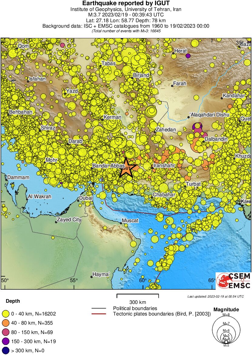 wide historical seismicity