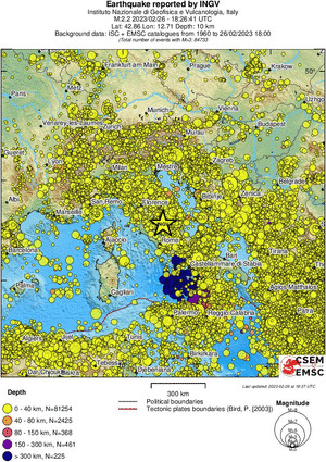 wide historical seismicity