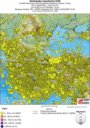 wide historical seismicity