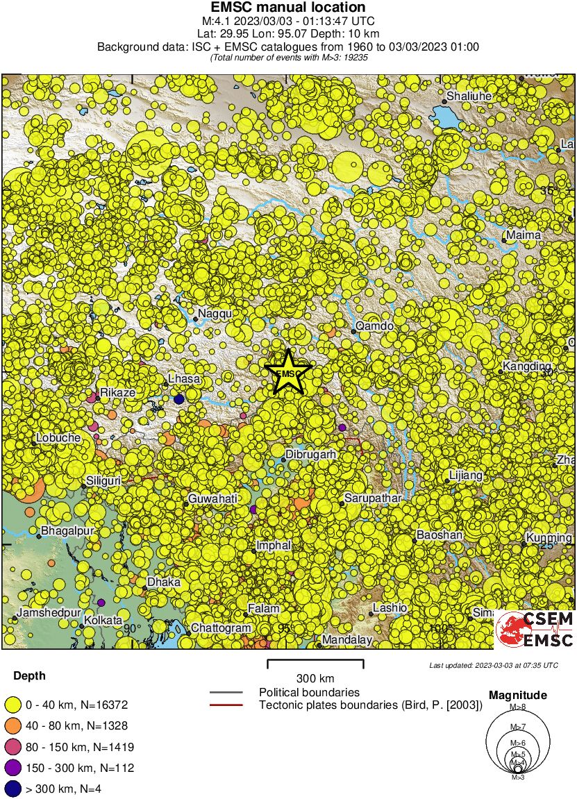 wide historical seismicity