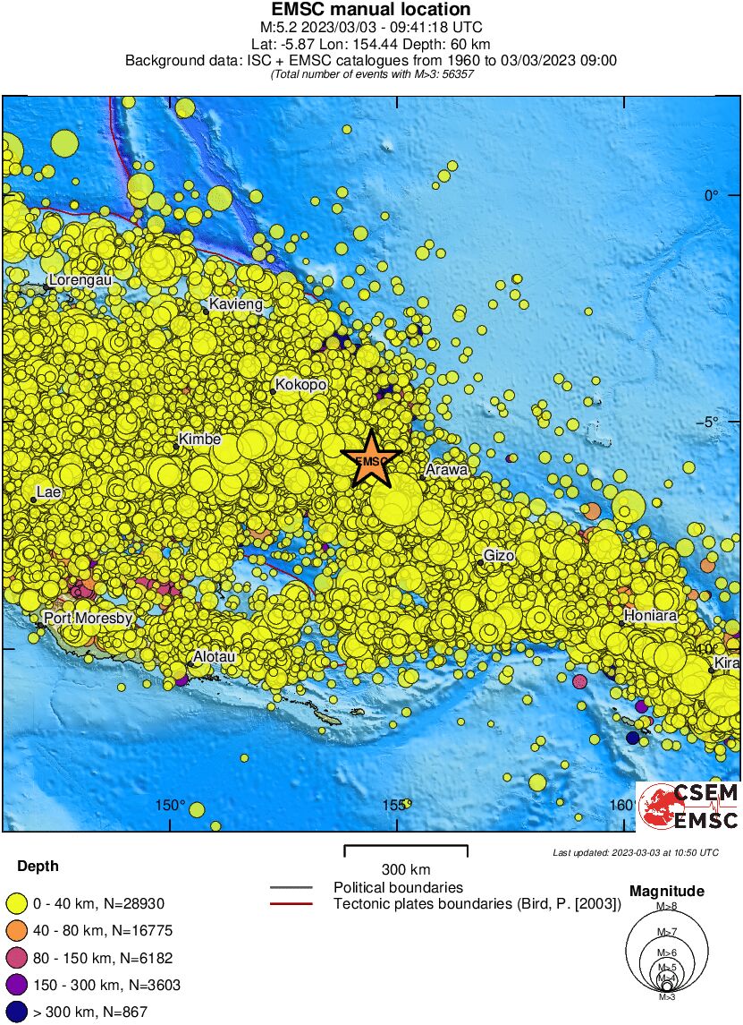 wide historical seismicity