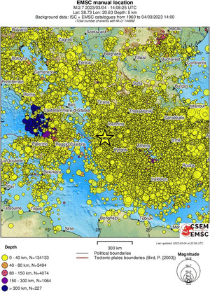 wide historical seismicity