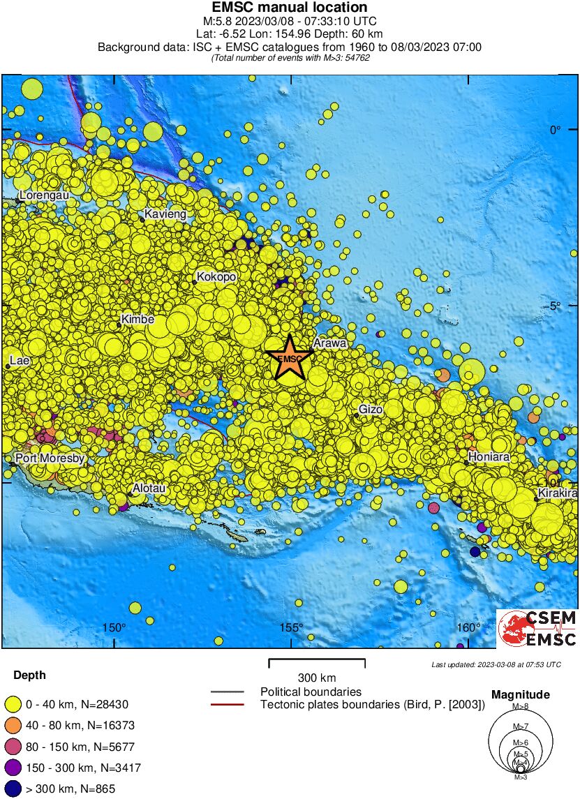 wide historical seismicity