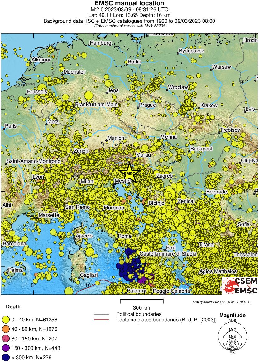 wide historical seismicity