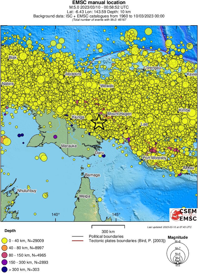 wide historical seismicity