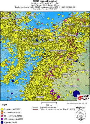 wide historical seismicity