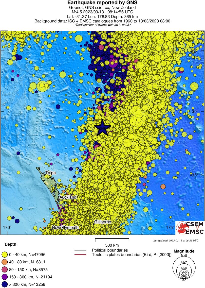 wide historical seismicity