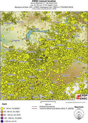 wide historical seismicity