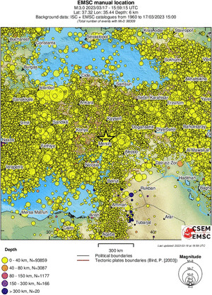 wide historical seismicity