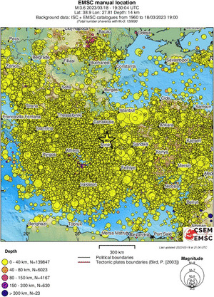 wide historical seismicity