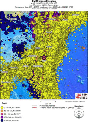 wide historical seismicity