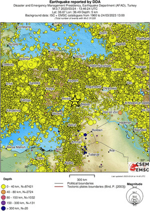 wide historical seismicity
