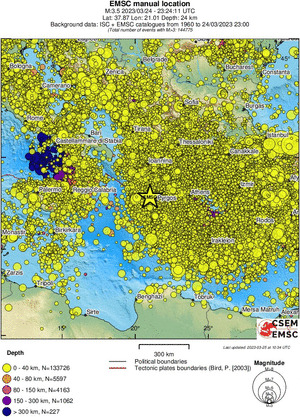 wide historical seismicity