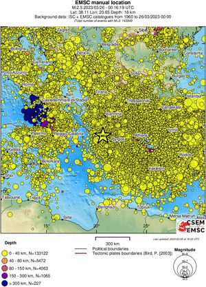 wide historical seismicity