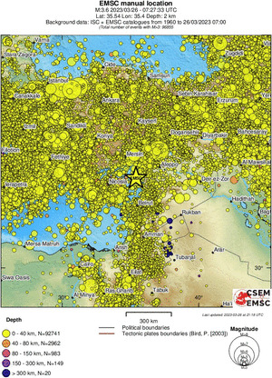 wide historical seismicity