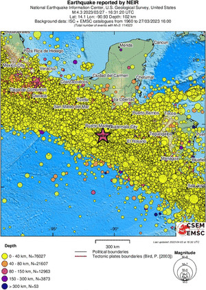 wide historical seismicity