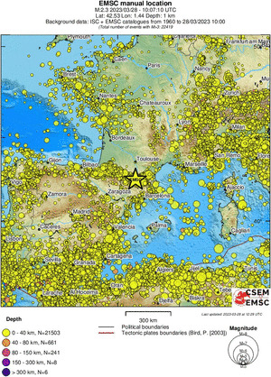 wide historical seismicity