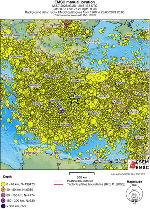 wide historical seismicity