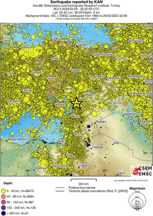 wide historical seismicity