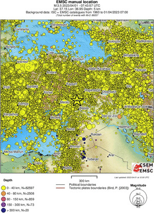 wide historical seismicity