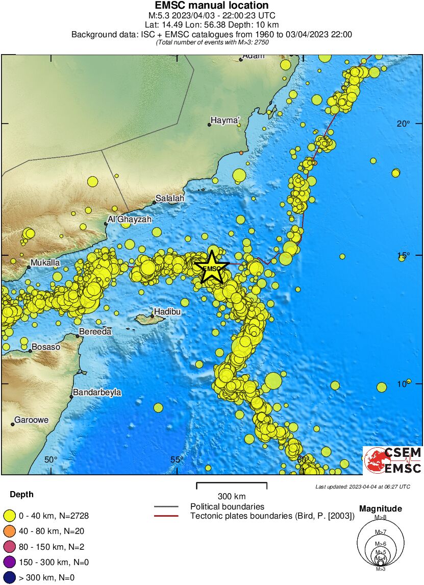 wide historical seismicity