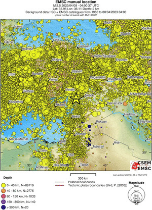 wide historical seismicity