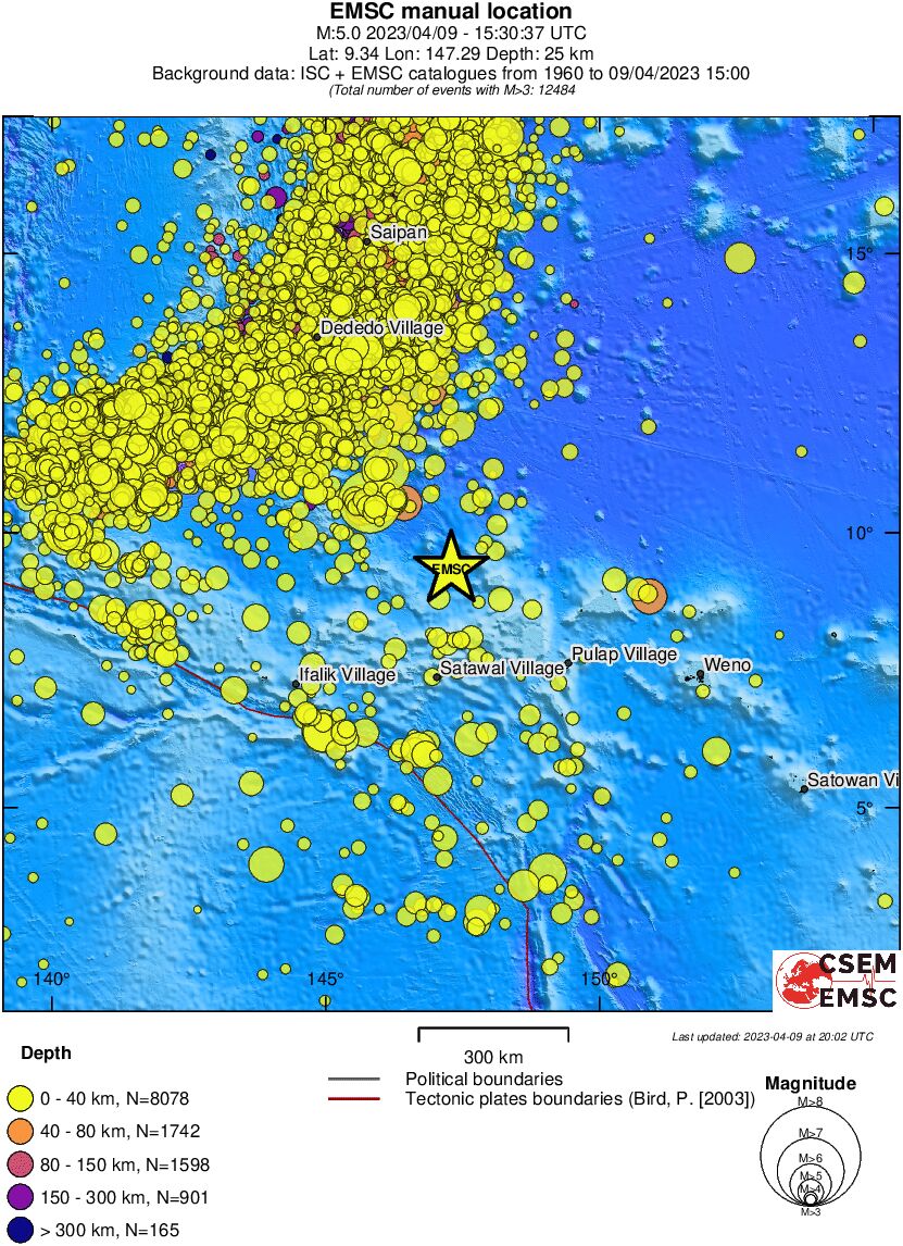wide historical seismicity