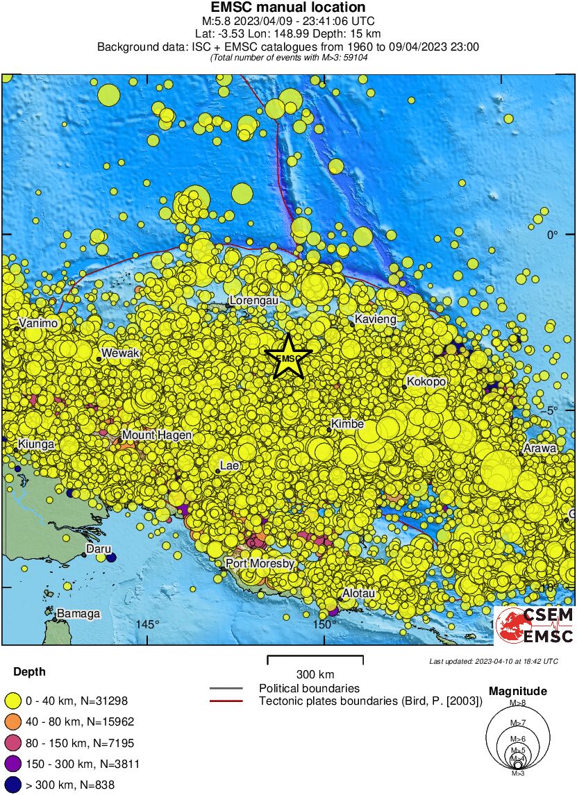 wide historical seismicity