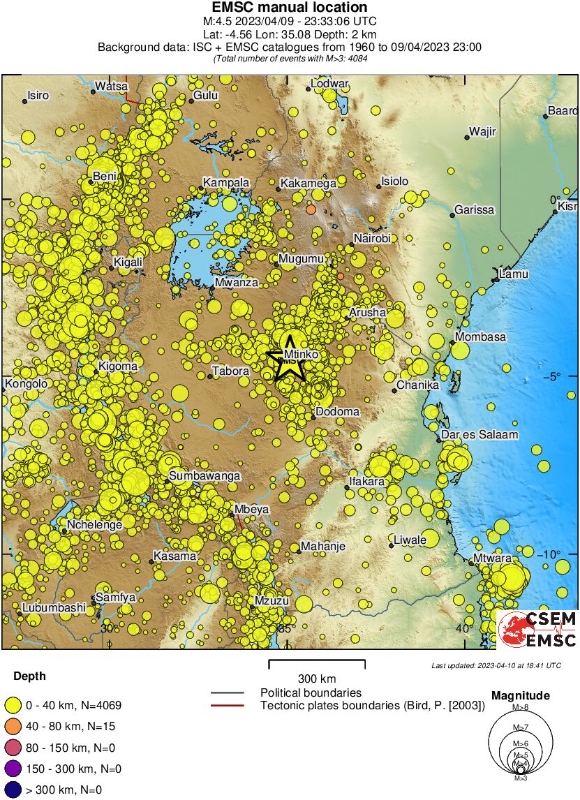 wide historical seismicity
