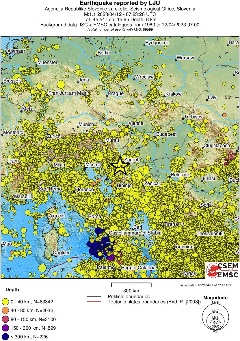 wide historical seismicity