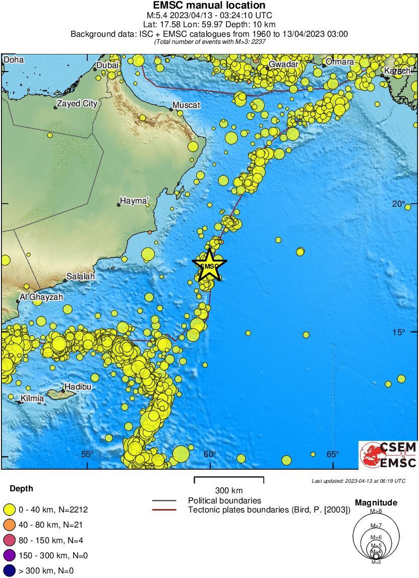 wide historical seismicity