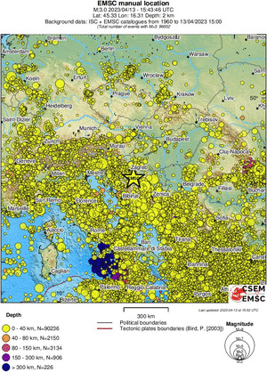 wide historical seismicity