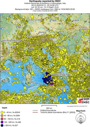wide historical seismicity