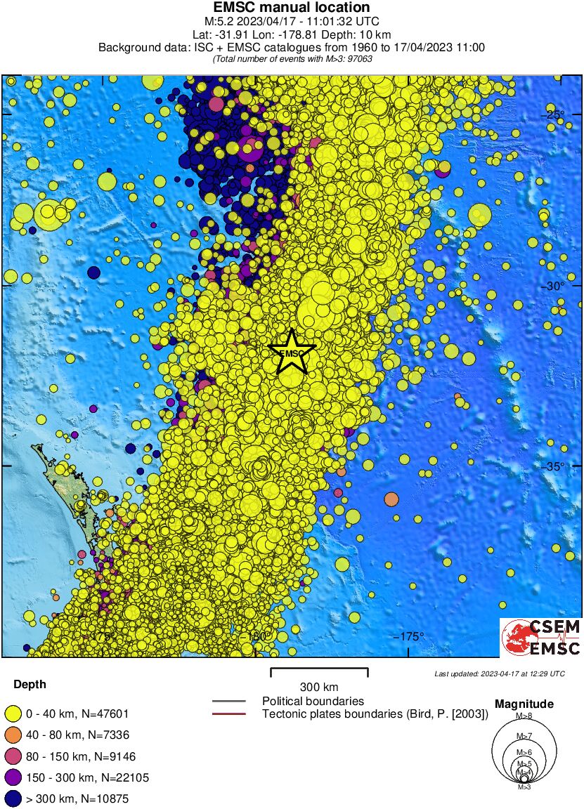 wide historical seismicity