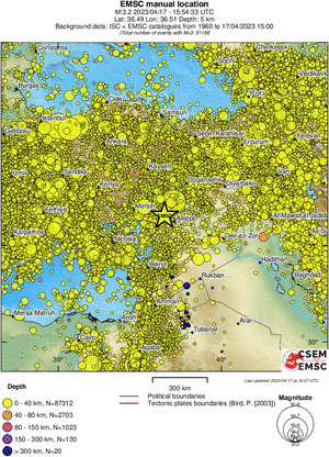 wide historical seismicity