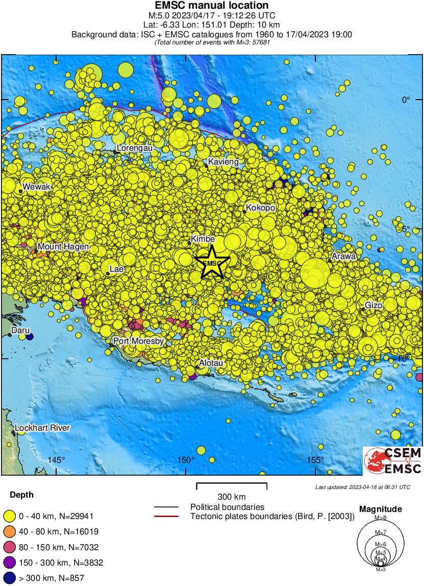 wide historical seismicity